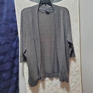 Faded Glory Womens Gray cardigan size 16w
